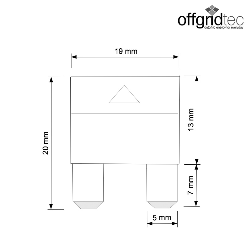 RS PRO Klinge Kfz Sicherung, Mini, gelb, 20A, 32V dc