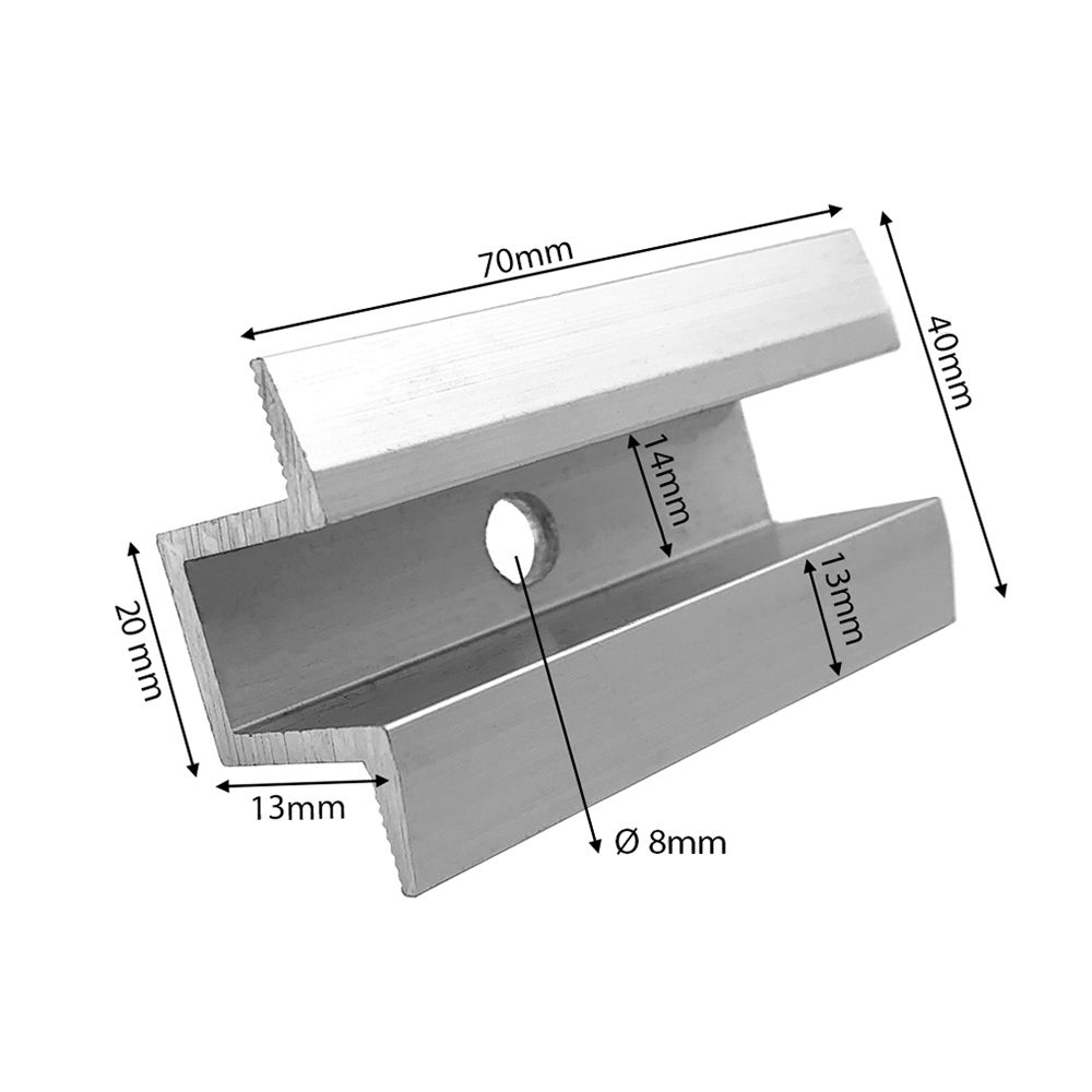 Wattstone Montage PV Est-Ouest sur toit plat pour 8 modules solaires 0° Socle en béton Tapis de protection des constructions noir