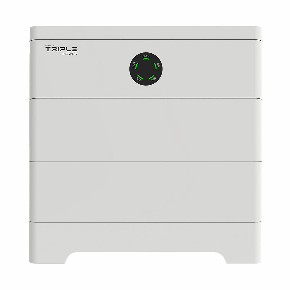 Weißes SolaX TSYS-HS51 Speichersystem mit zwei TB-HS51 Hochvolt-Batterien und einem TBMS-S51 BMS