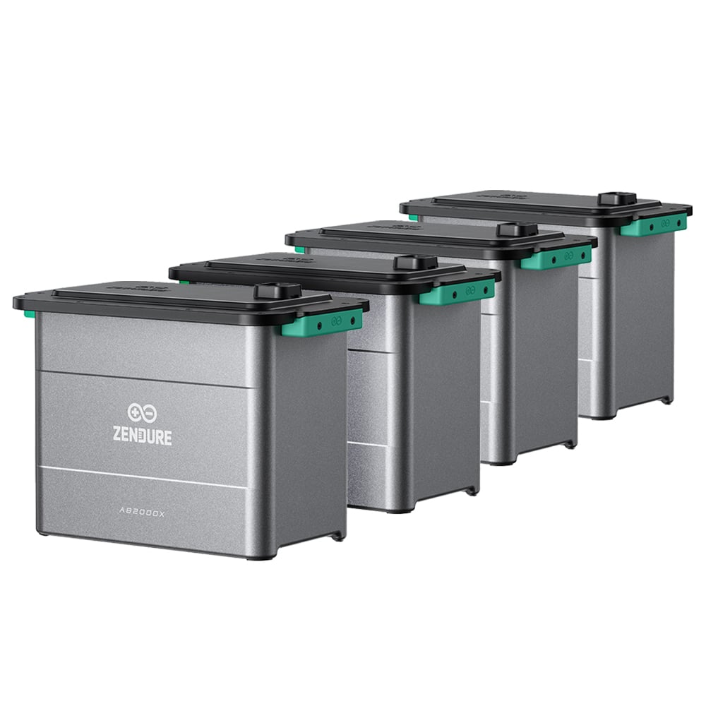 Zendure SolarFlow Set 7,68kWh Smart pv Hub 2000 avec 4x batterie d'extension ab2000