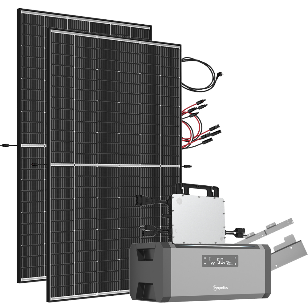 Offgridtec 1.92 kWh storage system 900 W double-glass solar modules incl. HMS-800W-2T inverter 1-phase