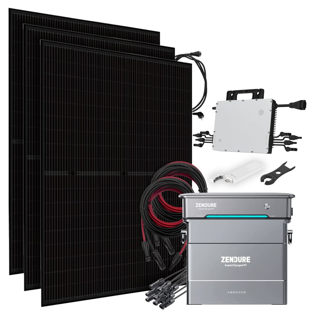 Zendure aio-2400 light weight 1215Wp hm-1200 DTU-WLite Centrale solaire de balcon biface avec stockage