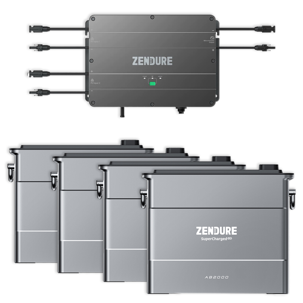 Zendure SolarFlow Set 7.68kWh Smart pv Hub with 4x ab2000 expansion battery