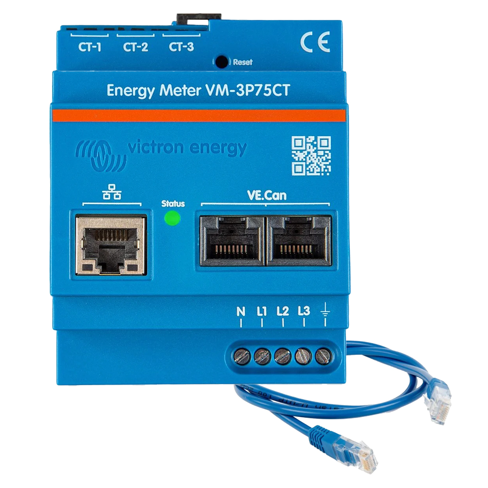 Offgridtec Kit de sauvegarde kit de mise à niveau 9,6 kWh avec batterie Pytes E-Box 4850-c Victron MultiPlus ii 48/3000 triphasé avec compteur électrique