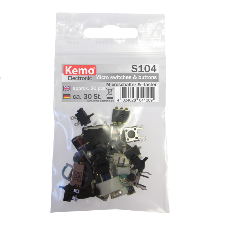 KEMO Mikroschalter und -taster ca. 30 Stück