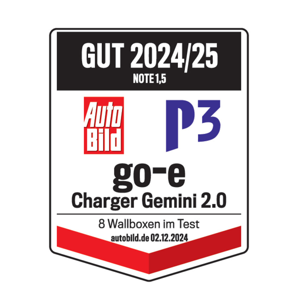 go-e Wallbox Gemini 2.0 11kW Ladebox mit 1,8 Meter Kabel und eSIM
