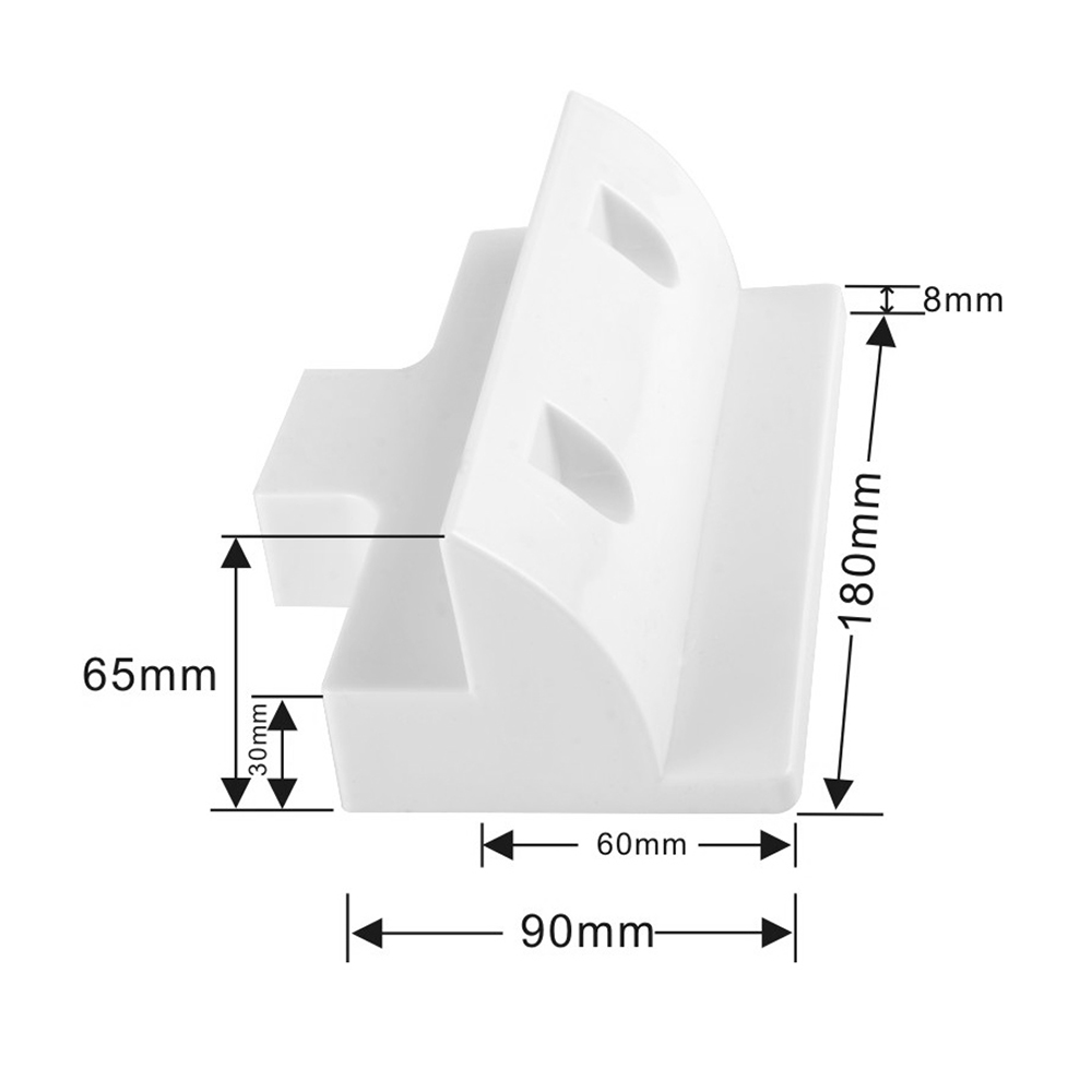 Offgridtec© ABS Verbindungs-Spoiler weiß Verbindungsprofile 180mm