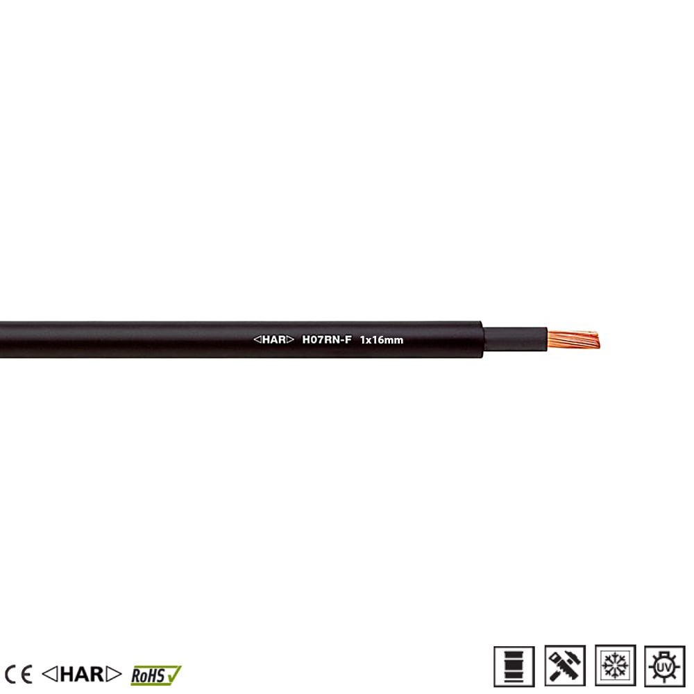 h07rn-f 1x16mm Câble caoutchouc haut de gamme Câble Lapp 1600195