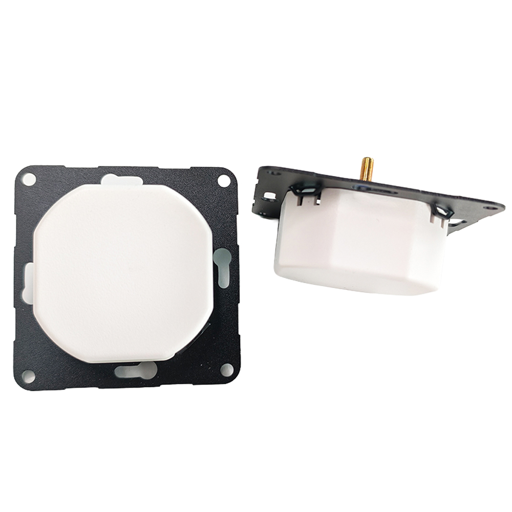 Smart LED dimmer 0.5–100W switch with Tuya, rotary dimmer flush-mounted dimming switch for dimmable LED/halogen 0.5–300W, dimmer for LED lamps, LED dimmer 230V, white