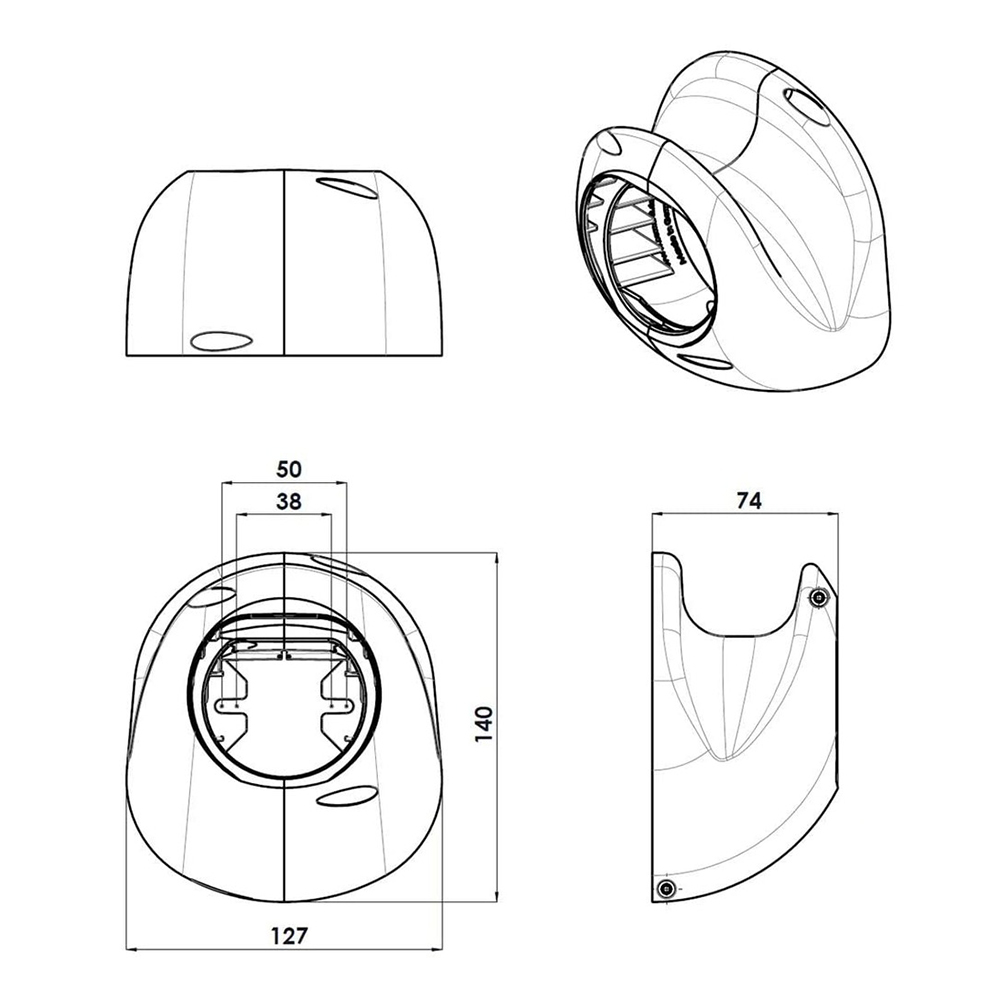 go-e type 2 cable holder for wallbox charging cable type 2