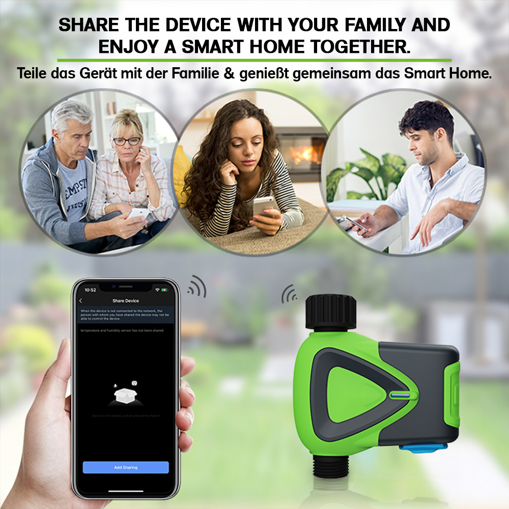 Offgridtec Smart WiFi Garden Watering Timer – Tuya Smart Life, App Control