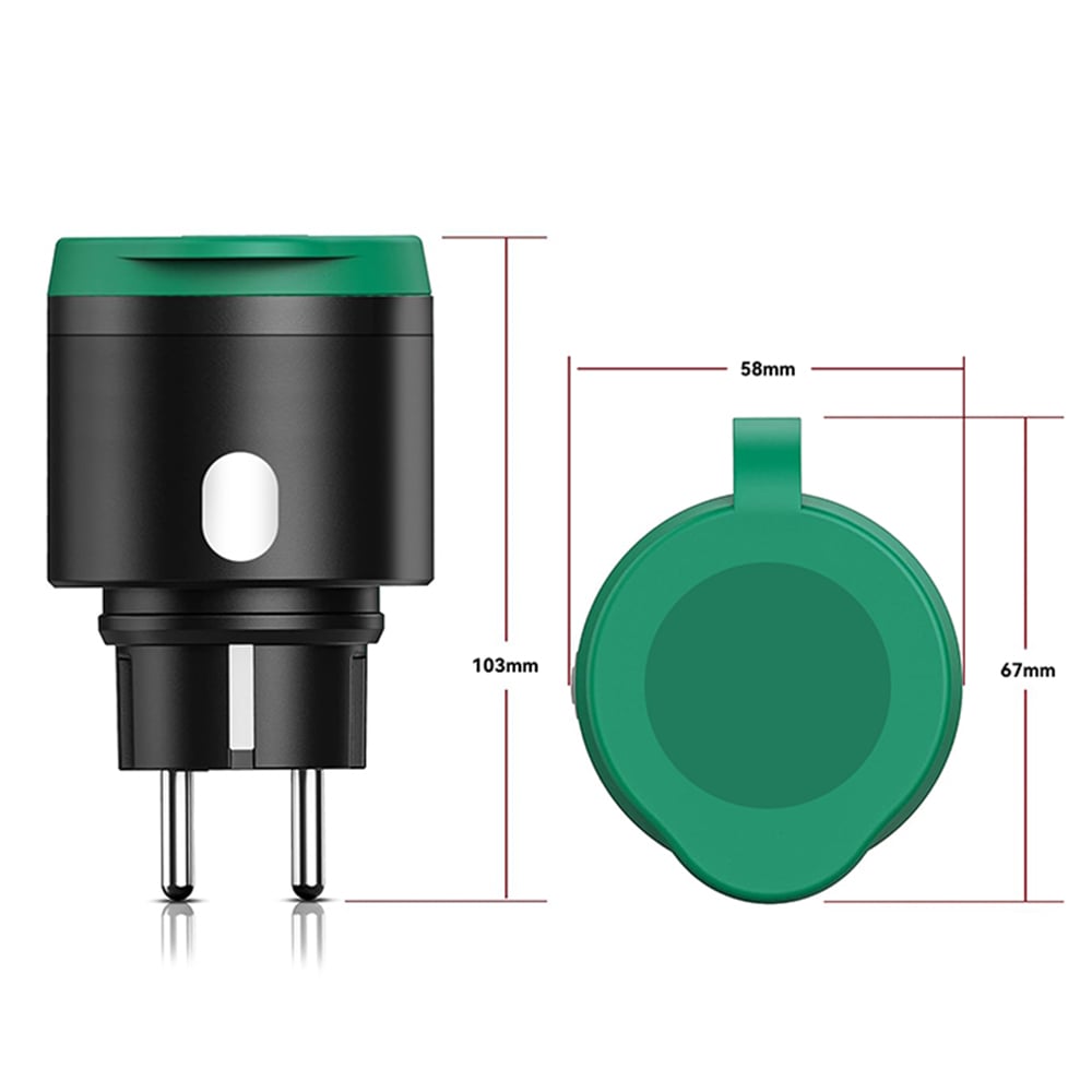 Offgridtec smart outdoor socket outlet WiFi with Smart Life or Tuya app control IP44 Waterproof Outdoor