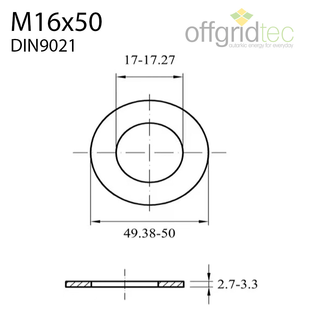 20 mm /M6 (A4) Unterlegscheibe DIN 522 (ST), ST