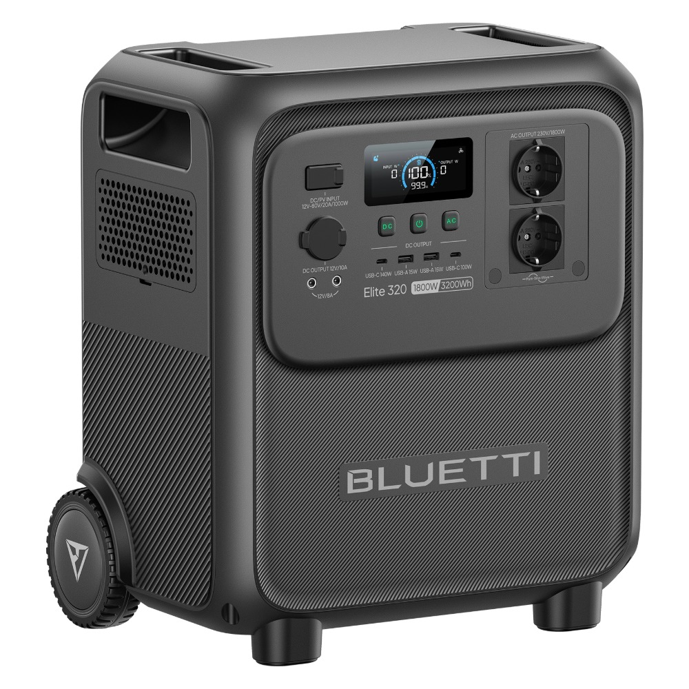 BLUETTI Elite 320 Portable Power Station, 1,800 W, 3,200 Wh, LiFePO4