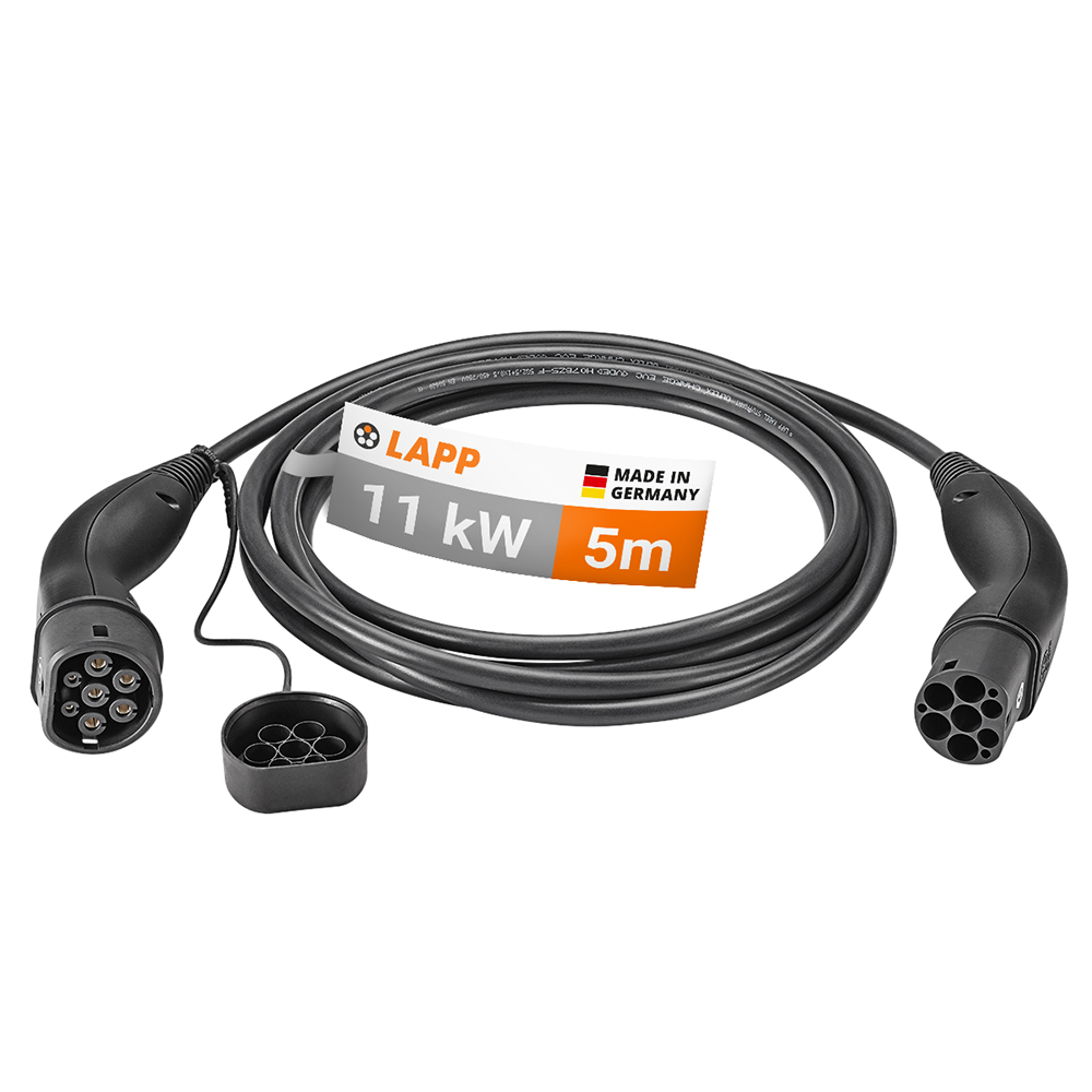 Lapp Mobility 5m charging cable e-car type 2, 11 kW/20 a, 3-phase