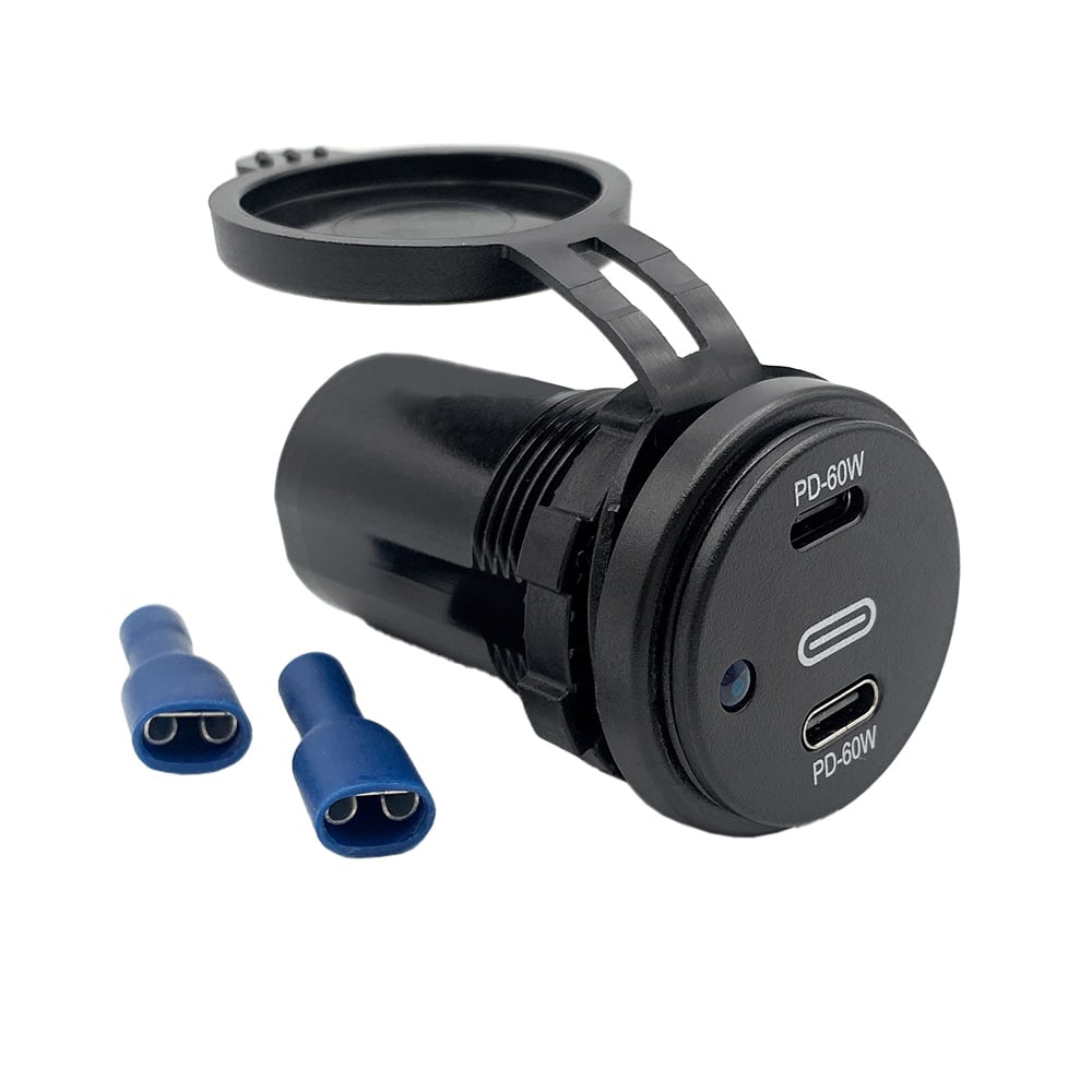 USB-Anschluss 5 Volt + 12-Volt-Steckdose 