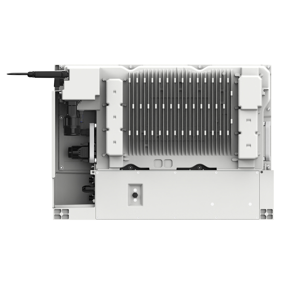 Rückansicht des weißen Solax X1-IES-4.6K Inverter: Lüftungsgitter