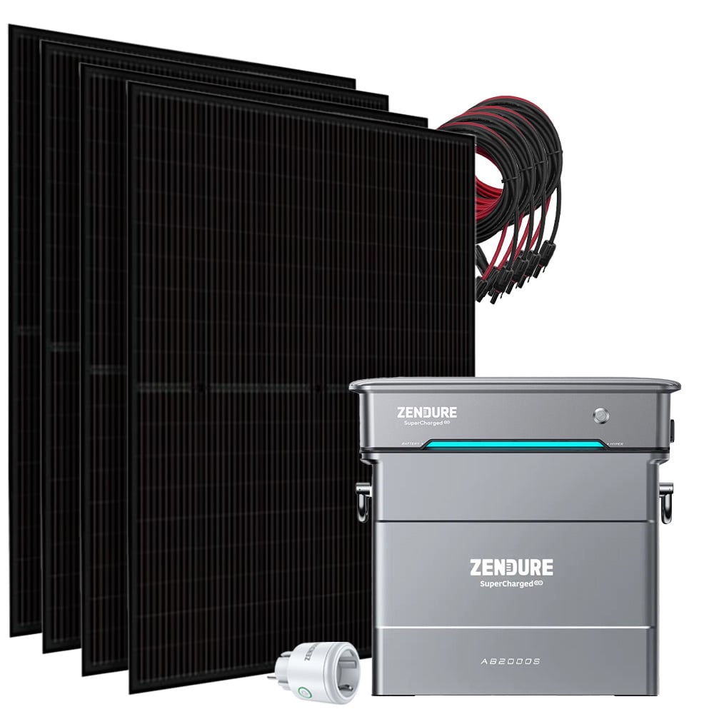 Offgridtec SolarFlow 1,92kWh 1780w Hyper 2000 Centrale électrique pour balcons Dual-Glas TOPCon incl. Satellite Smart Plug