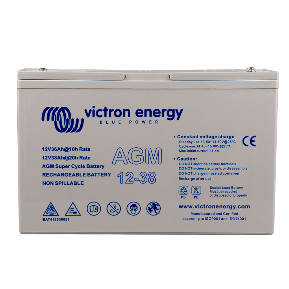 Victron agm 12v 38Ah super cycle battery c20