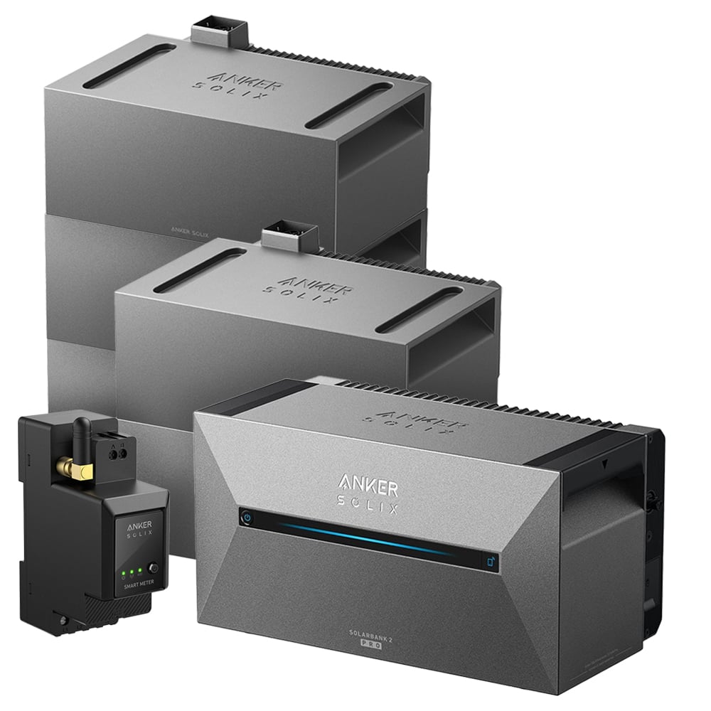 Anker 9,6kWh SOLIX 2 E1600 PRO All-in-One Speichersystem inkl. smarter Stromzähler