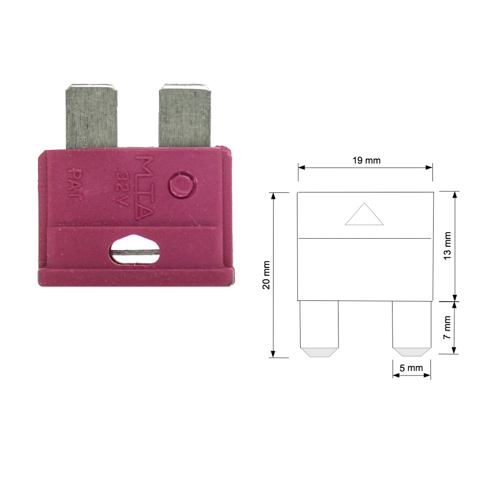 Offgridtec 1,5m 4mm² Batteriekabel mit 10A Sicherung M8-Ringkabelschuh