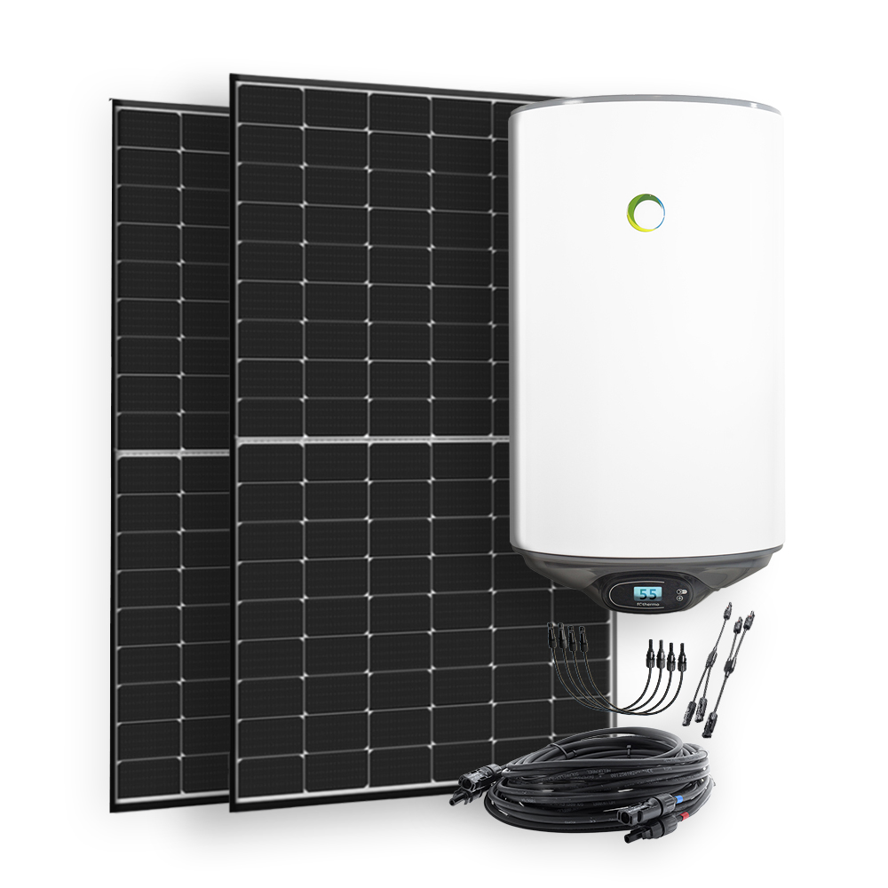 880W Solaranlage mit 80l Fothermo Boiler zur Warmwasseraufbereitung für Garten und Wohnmobil