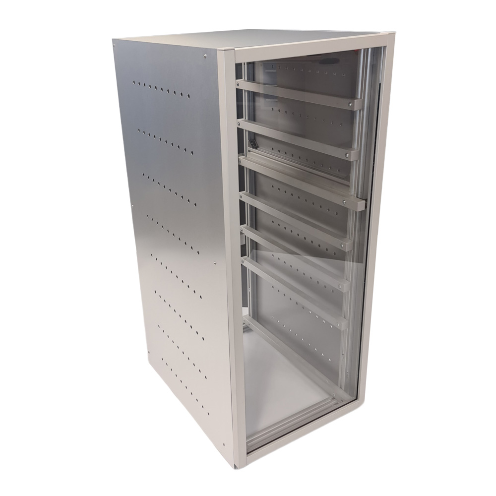 Batterieschrank für 8 Pytes 48100R LiFePo4-Batterien VA-Optik