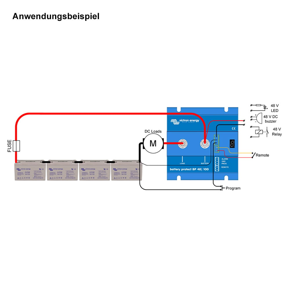 Victron Battery Protect 12V 24V 65A Unterspannungsschutz BP-65