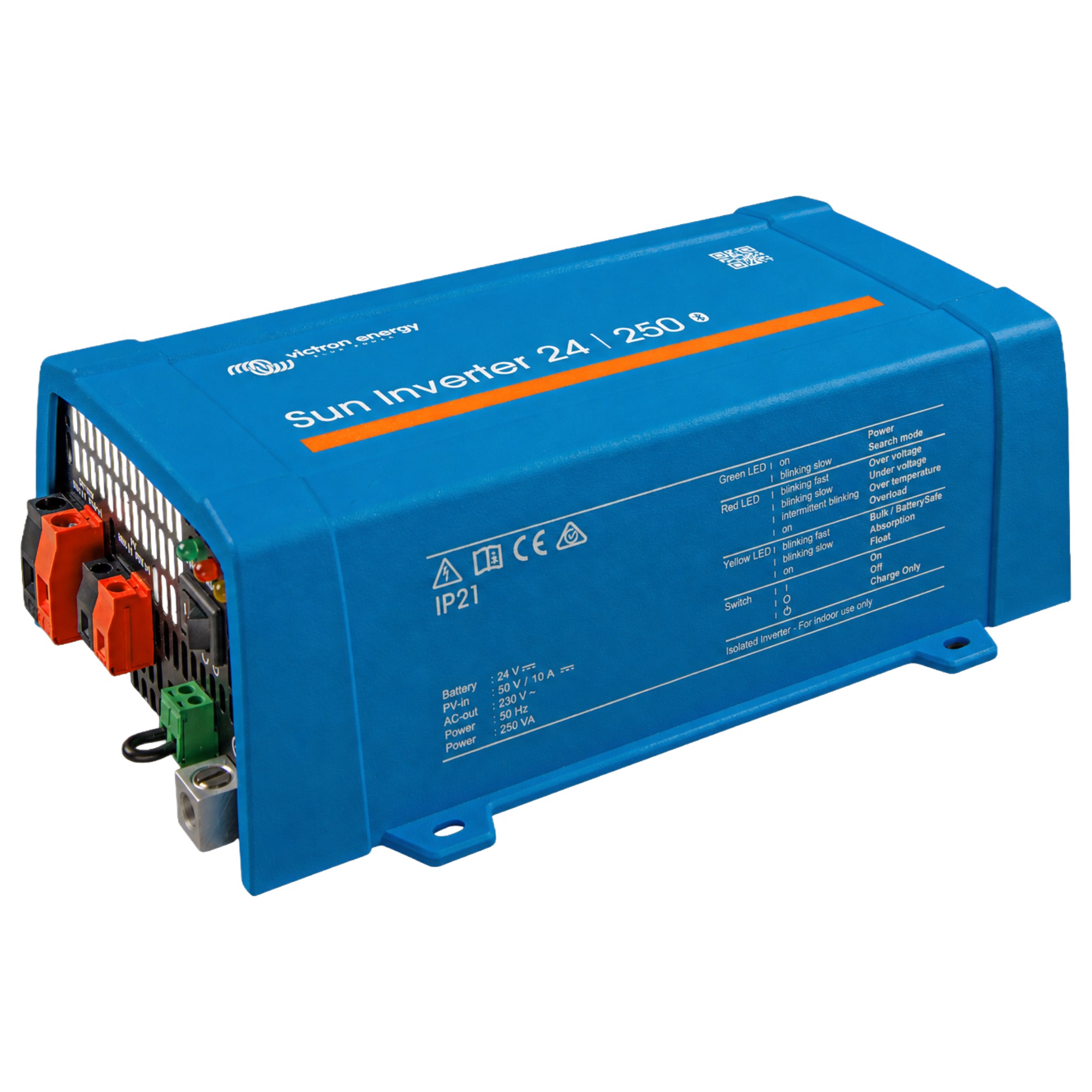 Victron Sun Inverter 24/250 schräge Frontansicht links