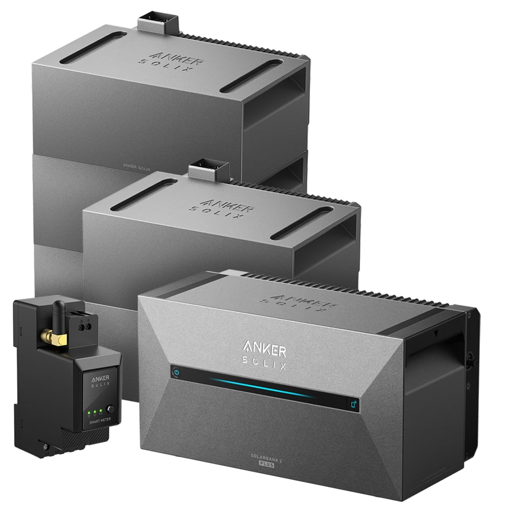 Anker 9,6kWh SOLIX 2 E1600 PLUS All-in-One Speichersystem inkl. smarter Stromzähler