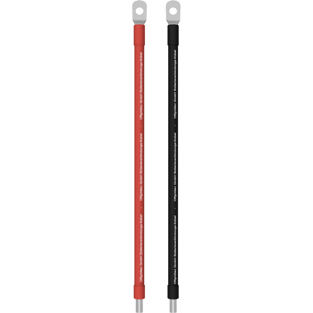 Offgridtec® 2m battery cable 10mm² M8 terminal to screw terminal connection