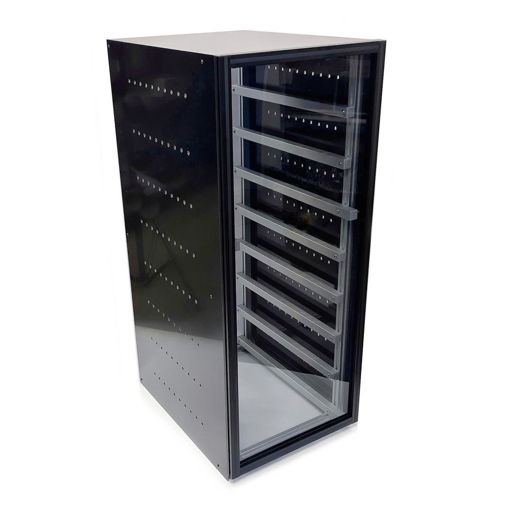 Batterieschrank für 8 Pytes 48100R LiFePo4-Batterien schwarz