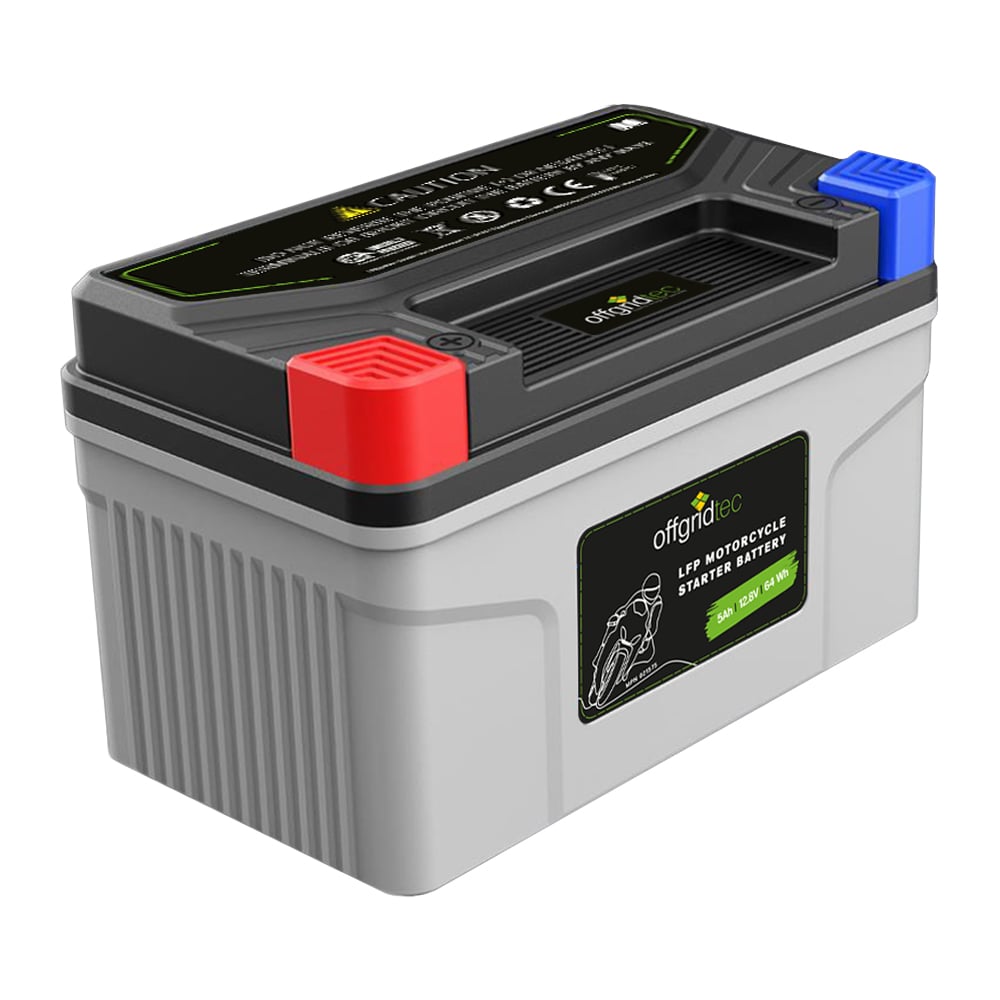 Offgridtec LFP Starterbatterie 5Ah 12,8V für Motorrad