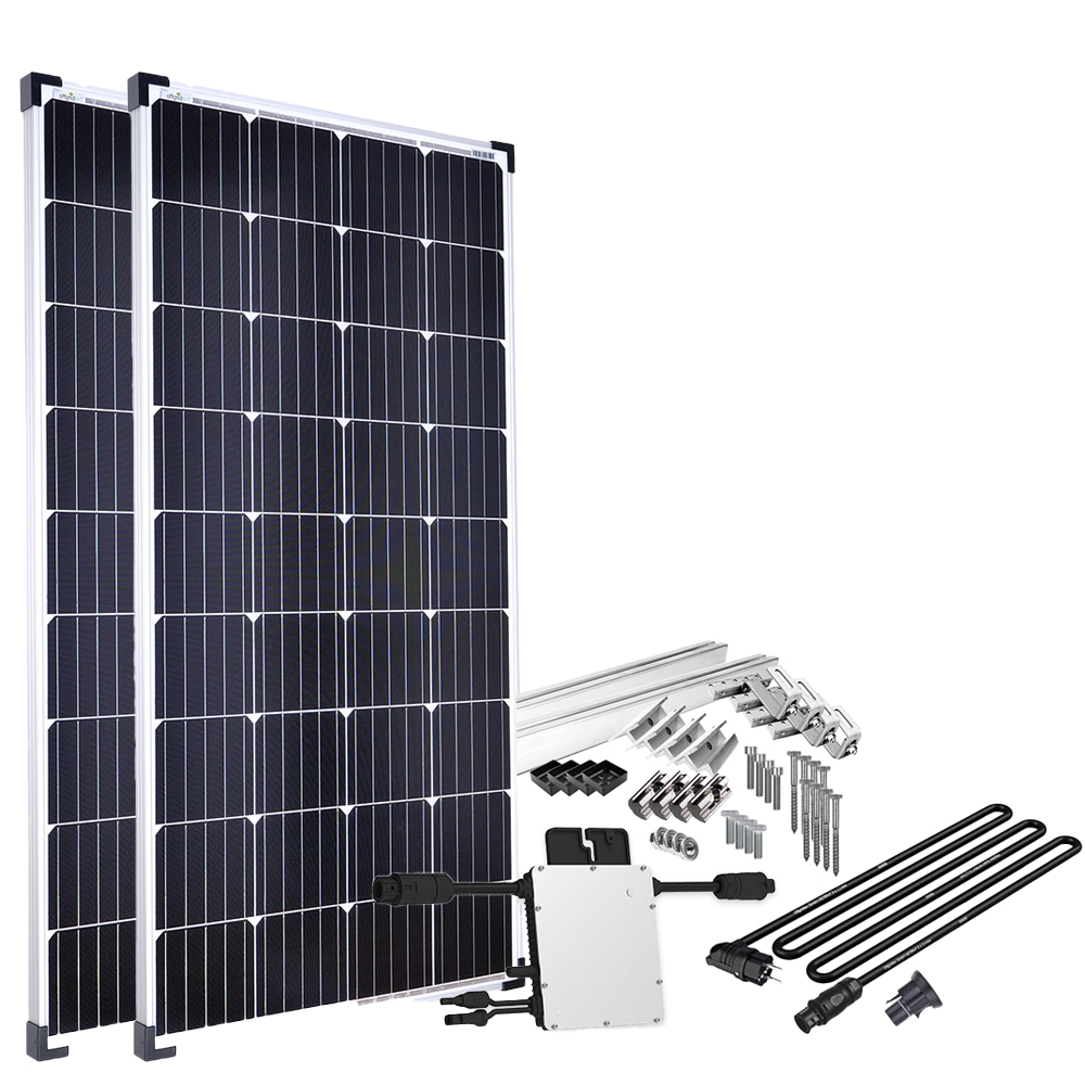 Offgridtec® Solar-Direct 300W HM-350 Balkonkraftwerk Solaranlage Hausnetz-Einspeisung