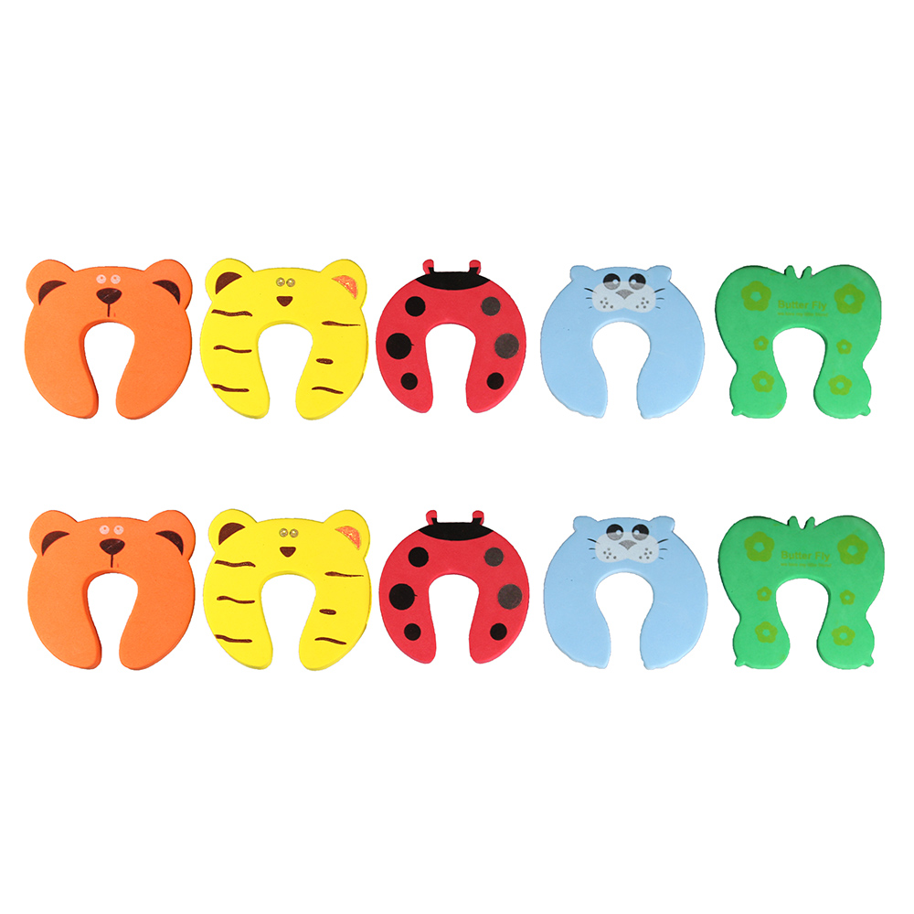 10x Schaumstoff Türstopper Finger Klemmschutz Baby Kindersicherung
