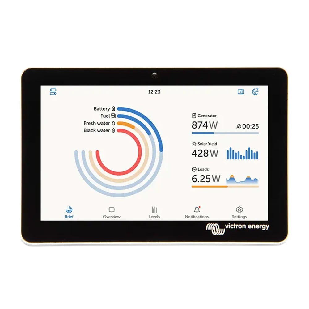Frontansicht: aktives GX Touch 70 Flush Display