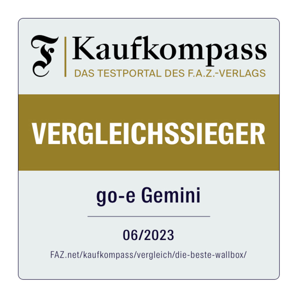 go-e Wallbox Gemini 11kW Ladebox mit 1,8 Meter Kabel