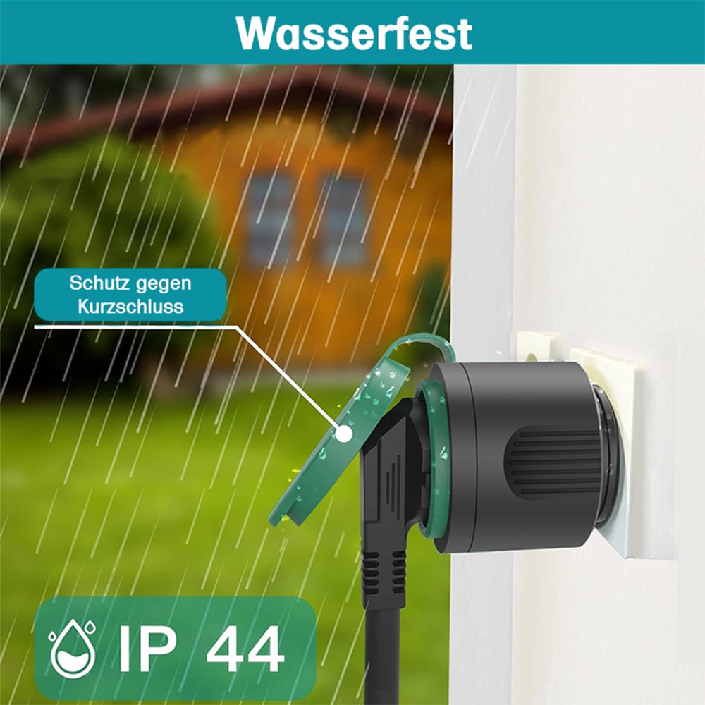 Offgridtec smart outdoor socket outlet WiFi with Smart Life or Tuya app control IP44 Waterproof Outdoor