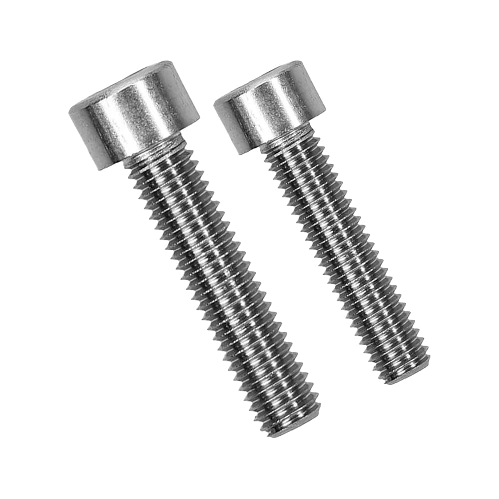 Nahaufnahme einer der M8x20 Innensechskantschrauben und M8x25mm Zylinderschrauben