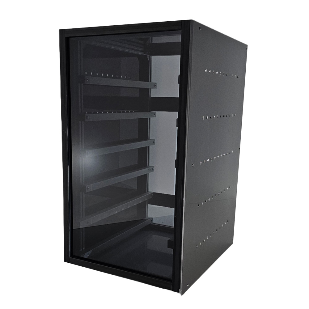 Batterieschrank für 6 Pytes 48100R LiFePo4-Batterien schwarz