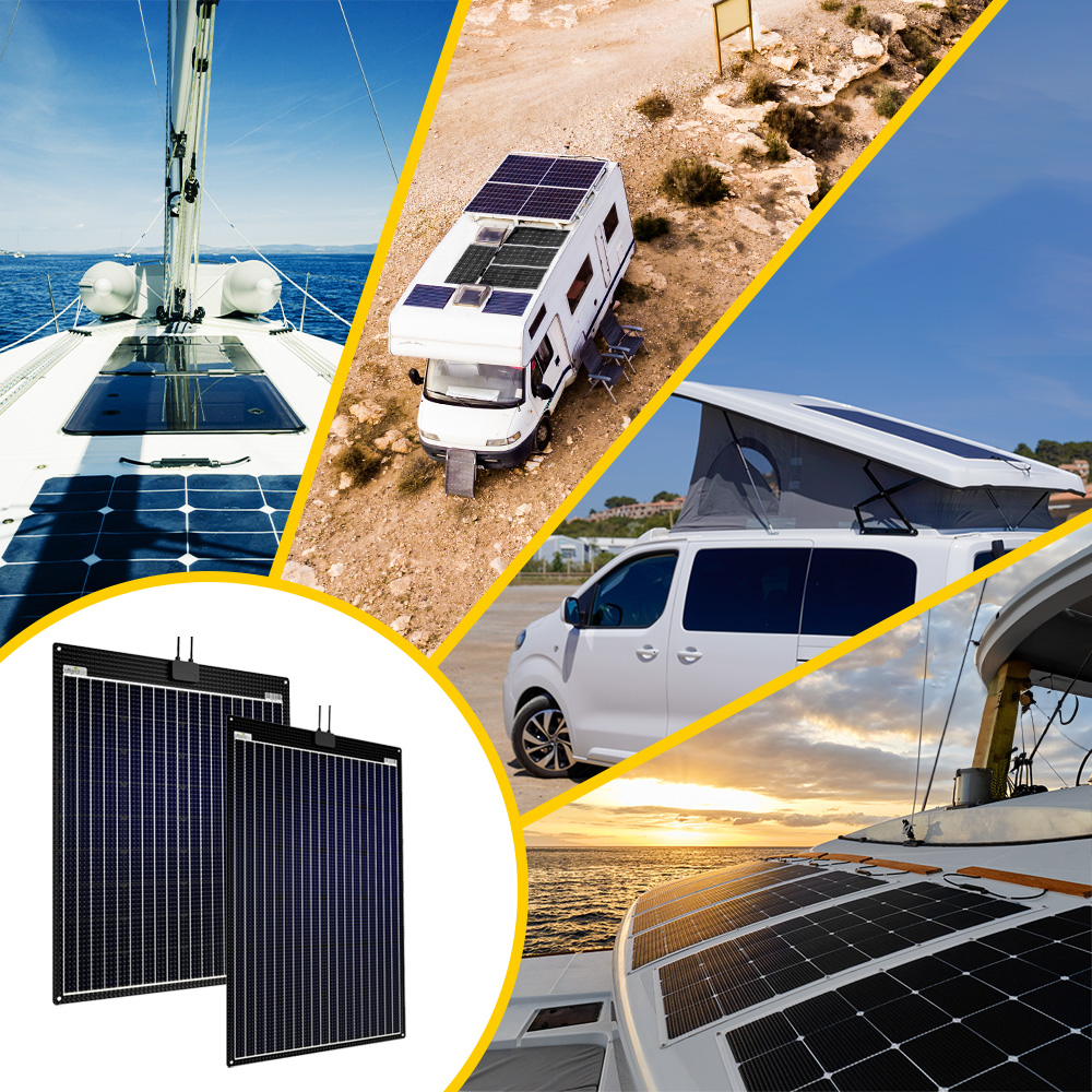 Offgridtec® ETFE-AL 160W V2 semi-flexible 18V solar panel