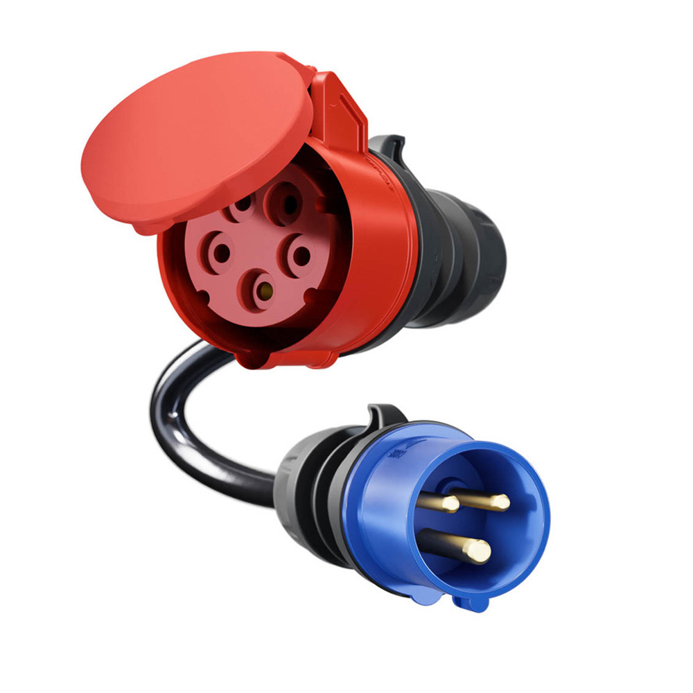 go-e Adapter for Wallbox Gemini flex 11kW to CEE blue 16A (camping plug)