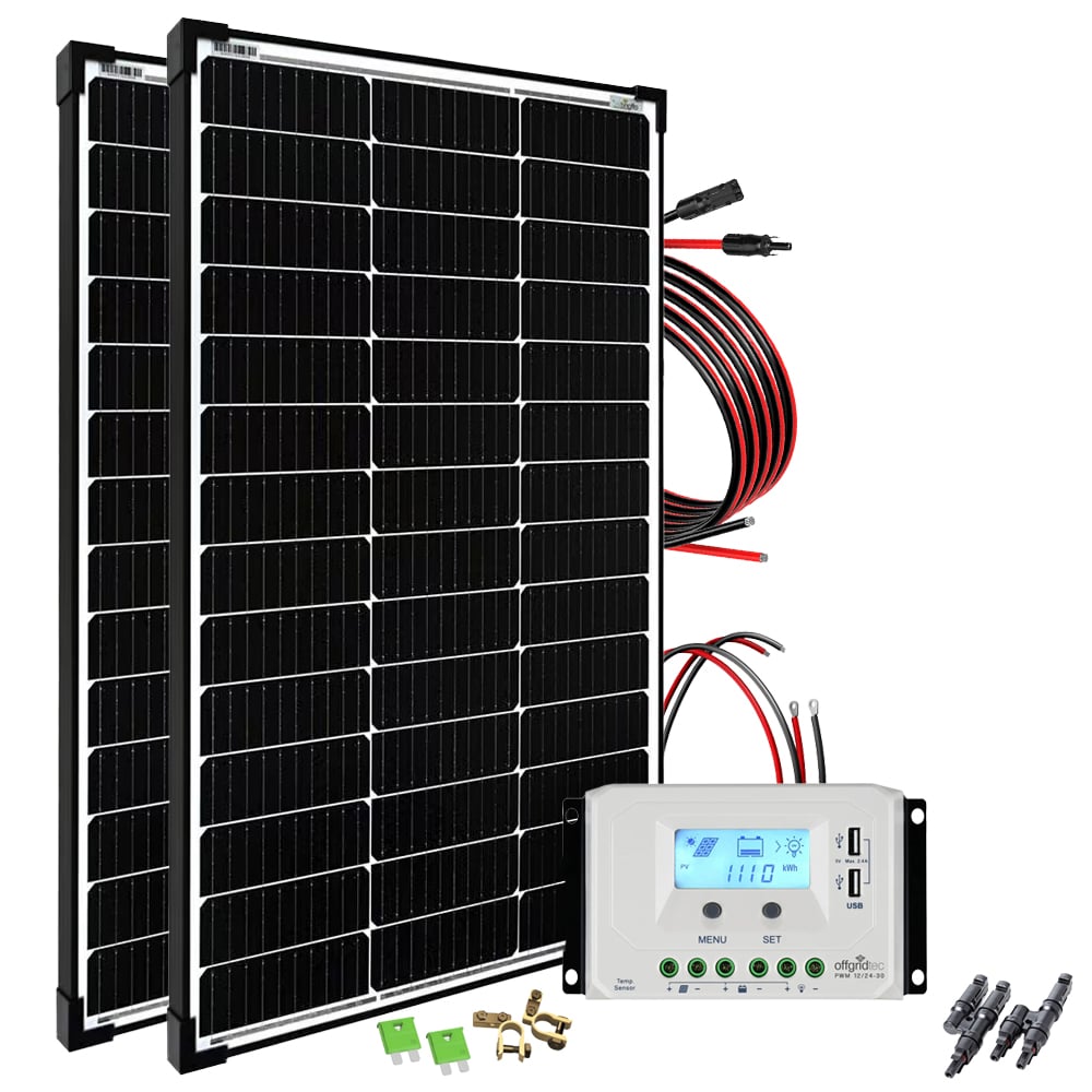 Offgridtec® basicPremium-L 200w SolaraSystème complet 12v/24v