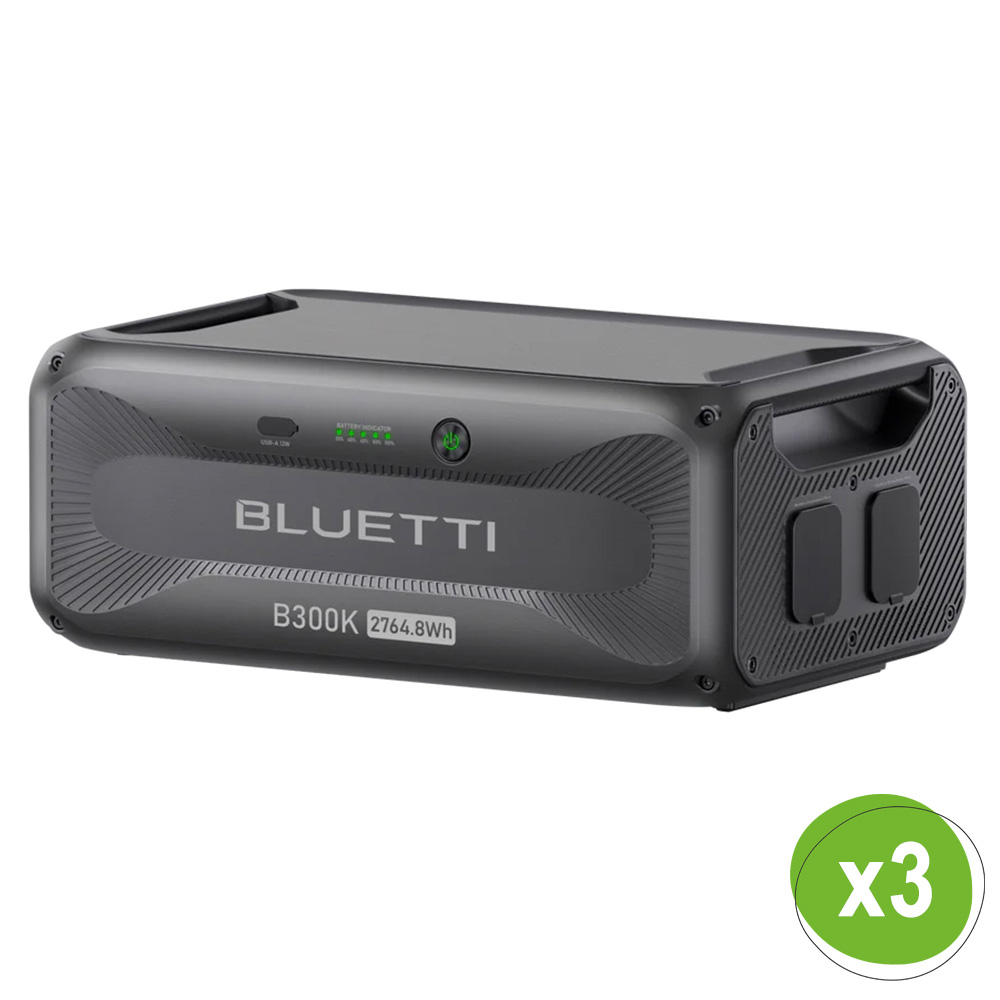 Bluetti AC500 8,1kWh Powerstation mit 3x B300K Speicher
