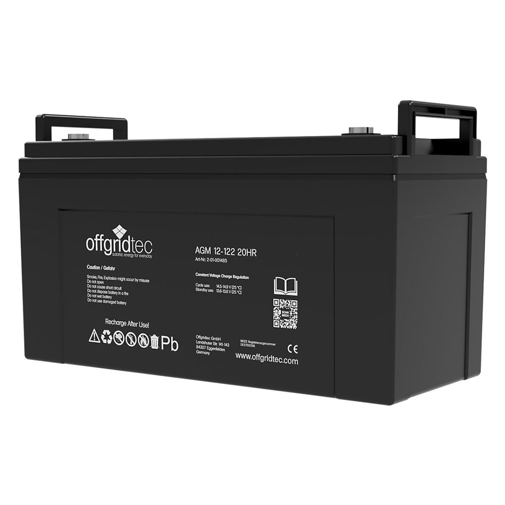 Offgridtec 200w jardinSolarainstallation 12v agm batterie 500w onduleur