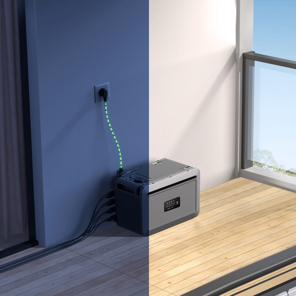 Growatt NEXA 2000 All-in-one Speichersystem für Balkonkraftwerke 2048Wh LiFePO4