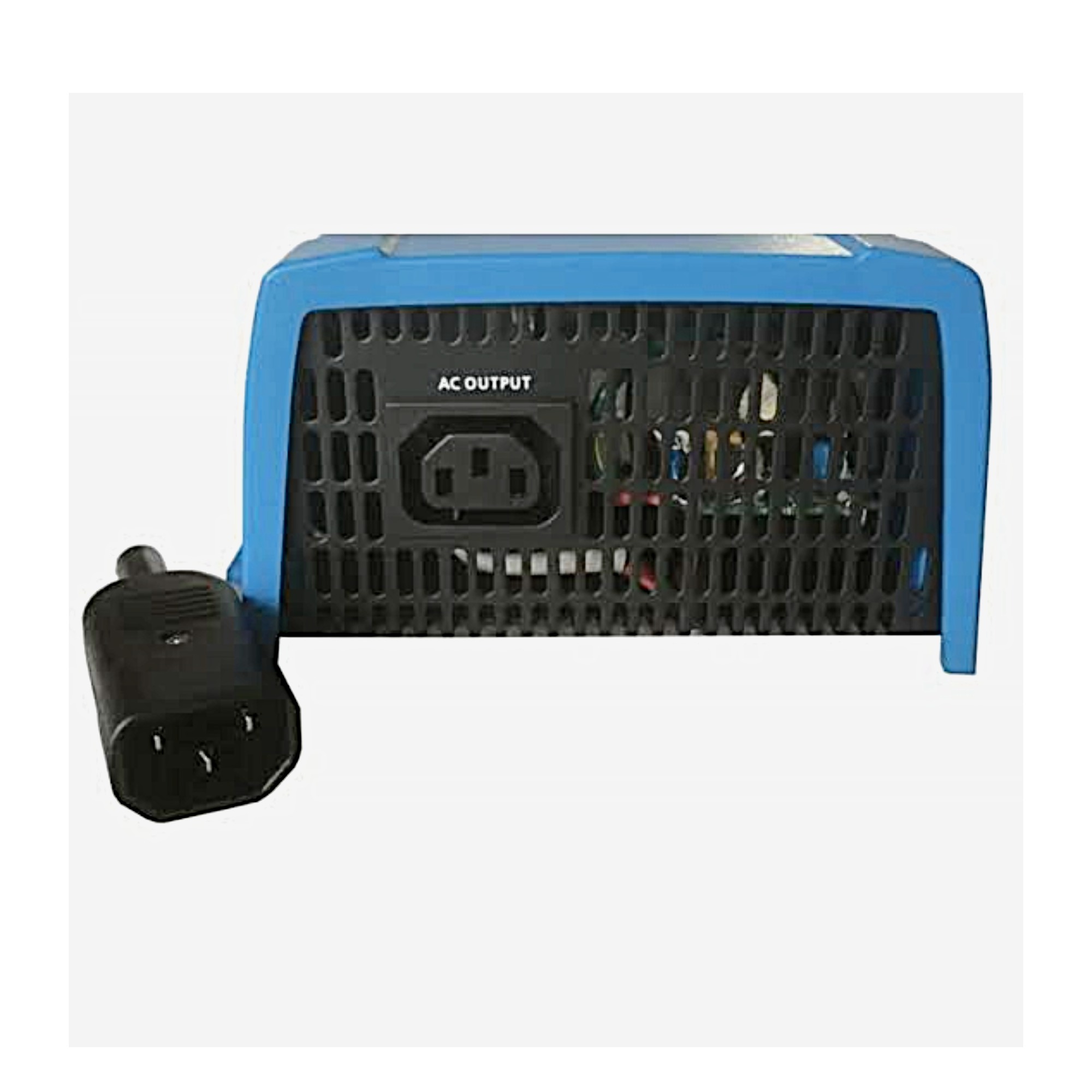 Phoenix Inverter 24V 800W Seitenansicht IEC-Stecker und Buchse