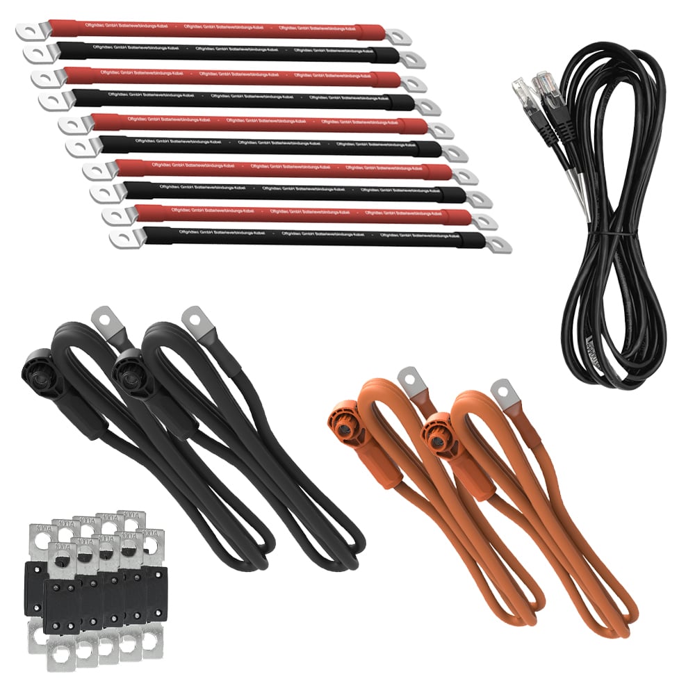 Offgridtec Kit de sauvegarde kit de mise à niveau 20,5kWh avec batterie Pytes 48100r-c Victron MultiPlus-II 48/5000 triphasé avec compteur électrique