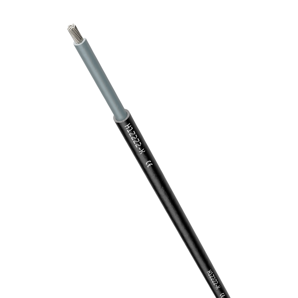 Solar Cable 4mm² H1Z2Z2-K 1X4 WH/BK Single-Conductor EN50618 IEC60228 Sold by the Meter Black