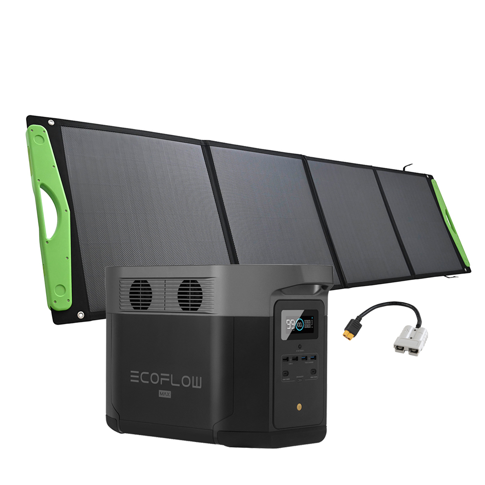 SparBundle EcoFlow Delta Max 1600 + 200W Offgridtec® Hardcover Solartasche